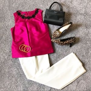 Talbots Sleeveless Beaded Top